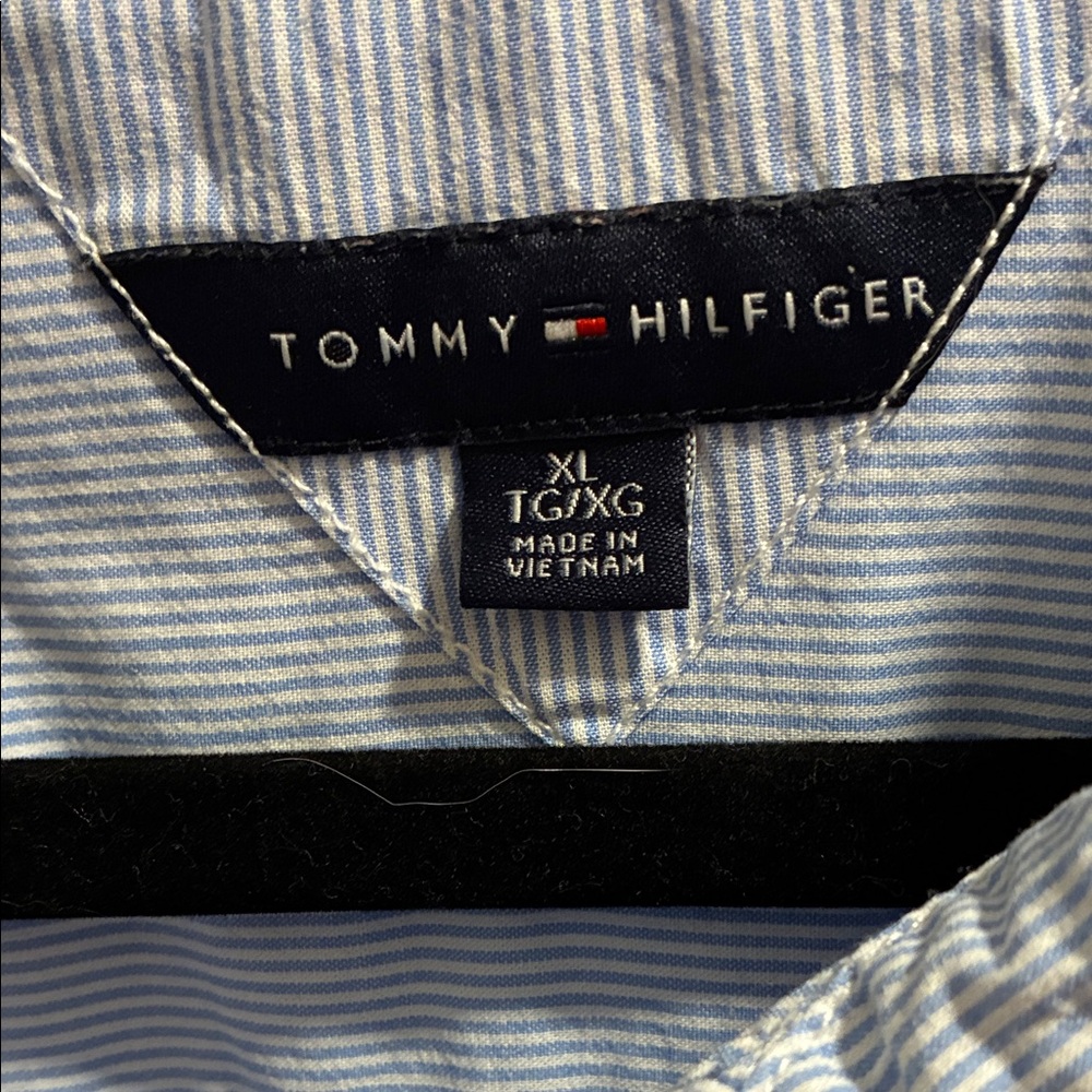 Tommy Hilfiger women’s Light Blue Striped Shirt